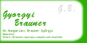 gyorgyi brauner business card